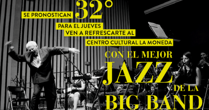 Big Band de la Universidad de Chile en concierto gratuito en Centro Cultural La Moneda