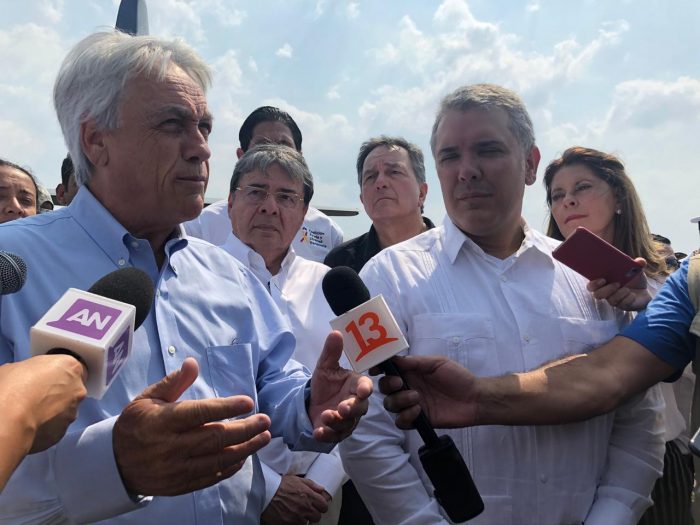Piñera a Guaidó en Cucutá: «En 30 días usted está cambiando la historia»