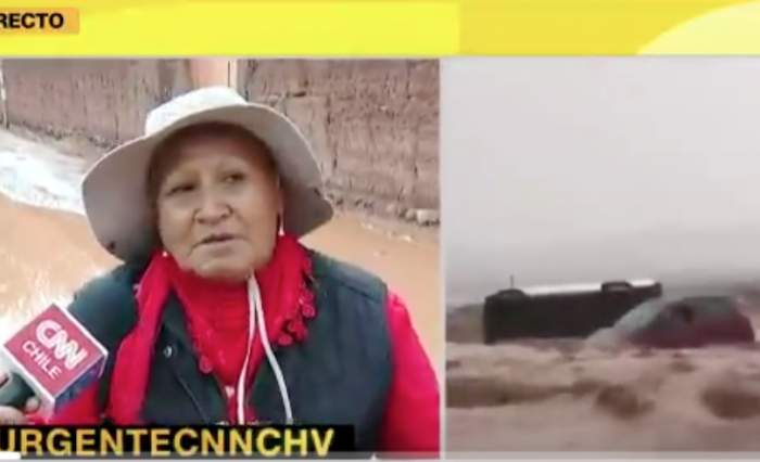 Pobladora afectada por torrenciales lluvias quiere entregarle una carta a Piñera: «La madre Tierra también está enojada»