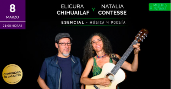 Concierto poético “Esencial: Contesse & Chihuailaf” en Teatro Nescafé de las Artes