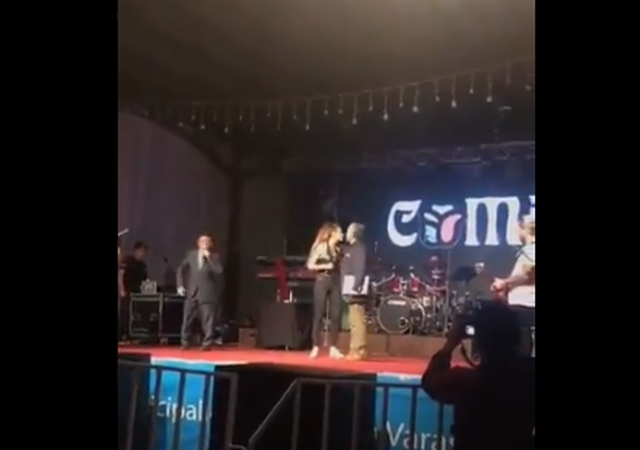 El incómodo momento vivido por la cantante Camila Gallardo con el alcalde de Puerto Varas