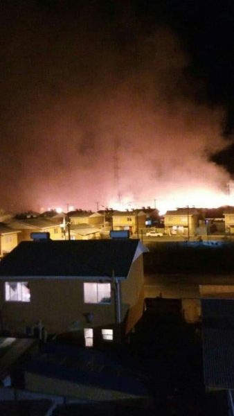 Incendio en Villa Italia de Penco: llamas alcanzaron a estar a 2 metros de las casas