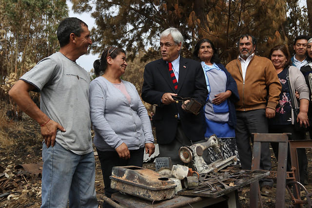 Piñera lo sigue repitiendo: «En la Región de La Araucanía sí hay terrorismo”