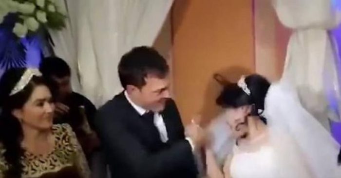 Repudio mundial por golpiza de hombre a su esposa en plena celebración de la boda