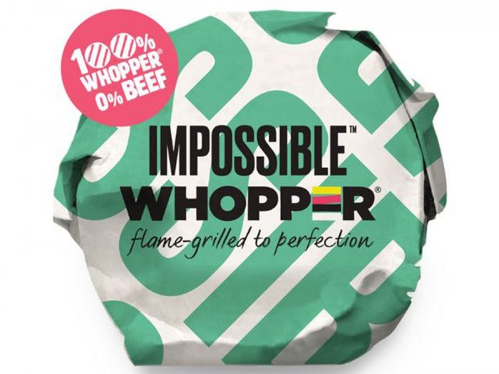 Burger King prueba la carne vegetal con Impossible Whooper