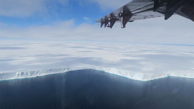 Plataforma de hielo Brunt: El gigantesco iceberg que se está desprendiendo en la Antártica