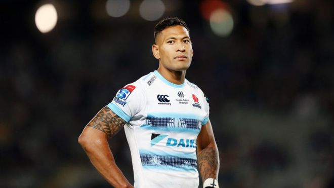 Israel Folau, la estrella del rugby de Australia a la que cancelaron su contrato por sus comentarios homófobos