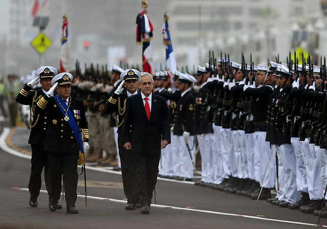 Piñera da discurso sobre patriotismo en Iquique: «Hoy más que nunca necesitamos héroes como Prat»