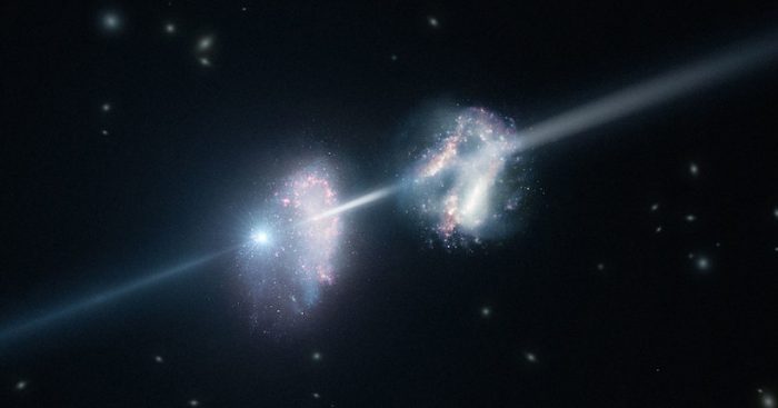 Observan los restos de un estallido de rayos gamma, una rareza del universo