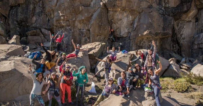«Rockeras» empoderadas: más de 40 escaladoras se reunieron en Atacama