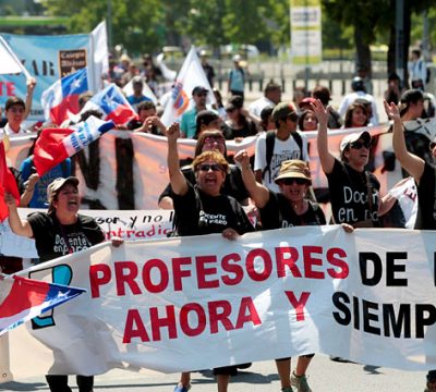 Marcha nacional: Profesores preparan tres recorridos para mañana