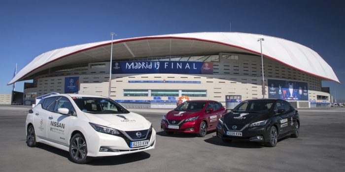 Nissan Leaf: el auto eléctrico de la final de la UEFA Champions League