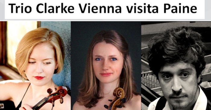 Concierto gratuito Internacional con el Trío Clarke Vienna en Teatro de Paine