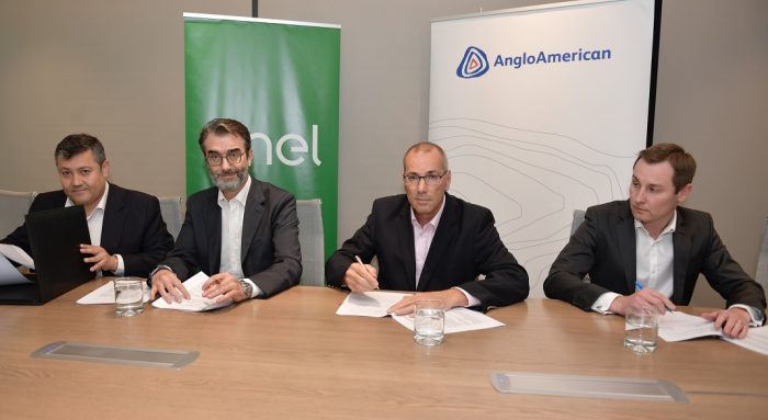 Enel Generación y Anglo American firman contrato de energía renovable por 3TWh