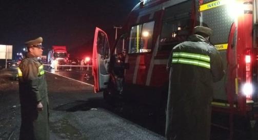 Seis muertos y cerca de cuarenta heridos deja accidente de bus en la Ruta 5 Sur