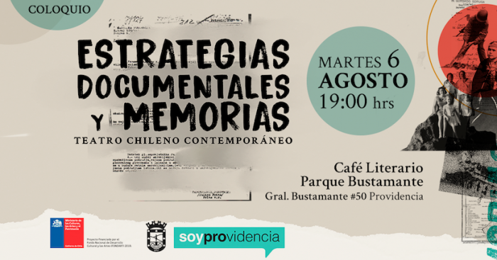 Conversatorio sobre teatro documental «Estrategias documentales y memorias» en Café Literario de Parque Bustamante