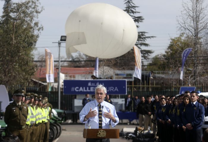 Estamos al aire: ministro Chadwick confirmó que globo de televigilancia de Puente Alto está operativo