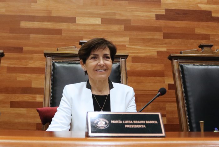 María Luisa Brahm jura como presidenta del Tribunal Constitucional hasta el 2021