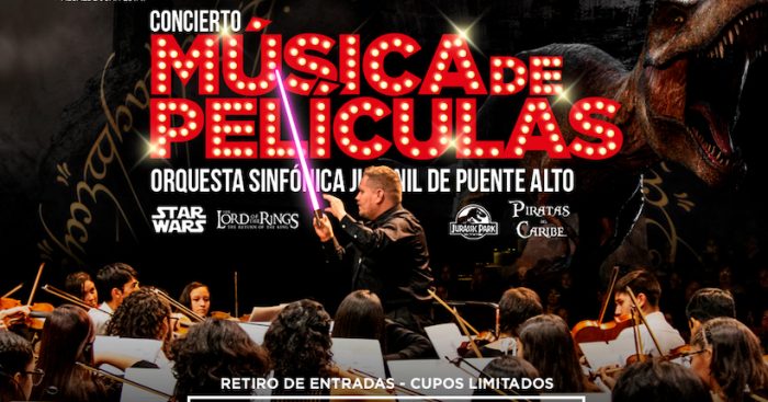 Concierto gratuito “Música de películas” en Centro Cultural de Puente Alto