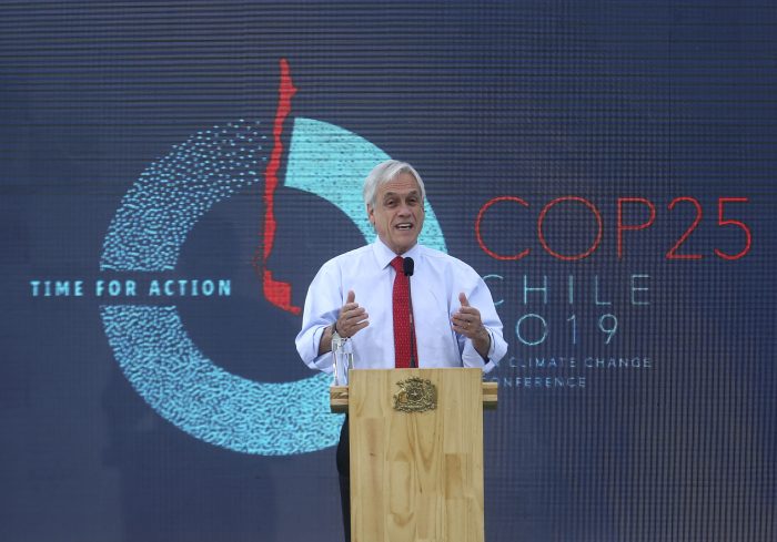 Piñera sobre la COP25: «que Chile sea un país vulnerable nos motiva y nos entusiasma a tomar liderazgo» contra crisis climática