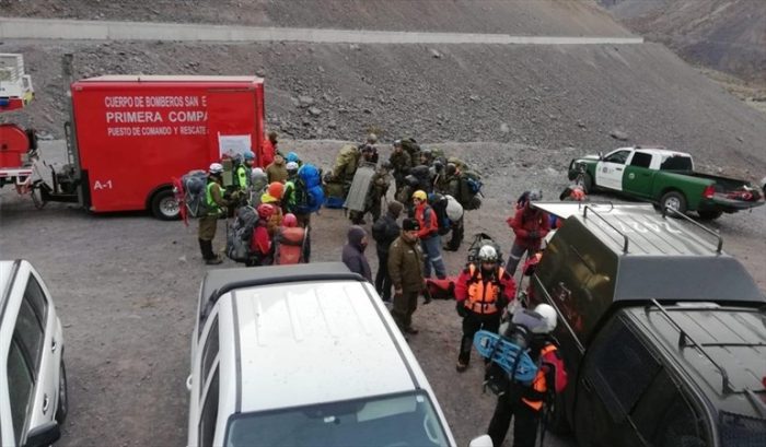 Encuentran sin vida al excursionista que se encontraba extraviado tras avalancha en cerro de Los Andes