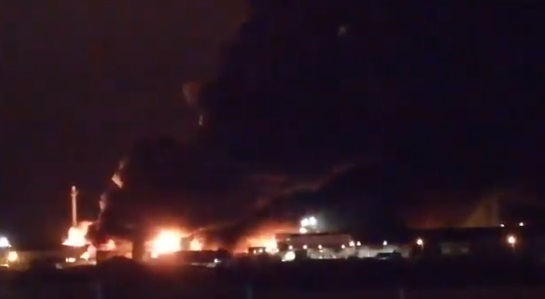 Gran incendio afectó planta química en Francia
