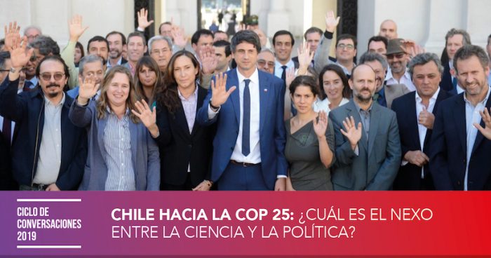 Conversatorio “Chile hacia la COP 25: ¿Cuál es el nexo entre la ciencia y la política?” en Espacio Público