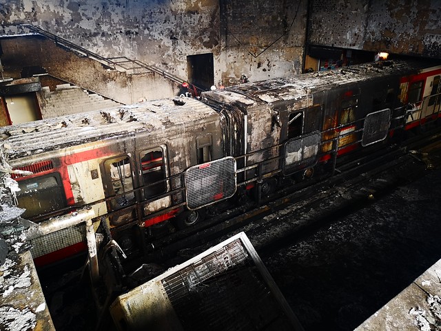 Fiscal Guerra por investigación de incendios en estaciones de Metro: «Hay indicios de coordinación previa entre sus autores»