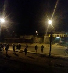 Militares repelen a manifestantes en Temuco a punta de balazos