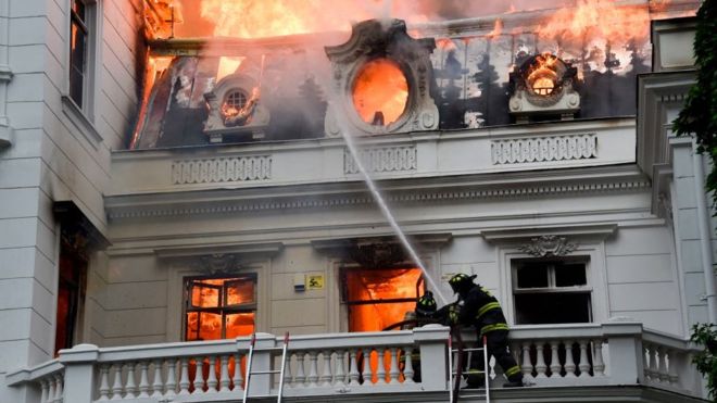 Superintendente de bomberos de Santiago: «Estamos descolocados por tanta quema, tanto saqueo»