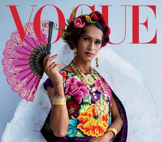 Histórico: por primera vez Vogue publica en portada a muxe transgénero