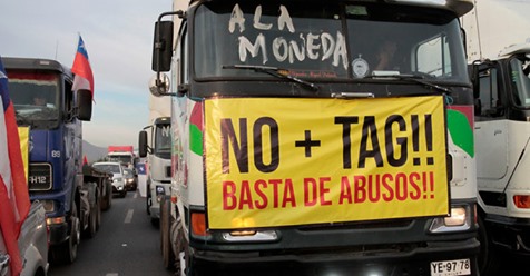 Retorna movilización No Más Tag dejando kilométricos tacos en distintos puntos de Santiago
