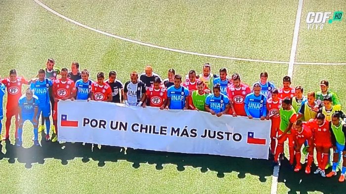 Reanudación del Torneo Nacional: futbolistas de La Calera e Iquique realizaron minuto de silencio por las víctimas durante el estallido social