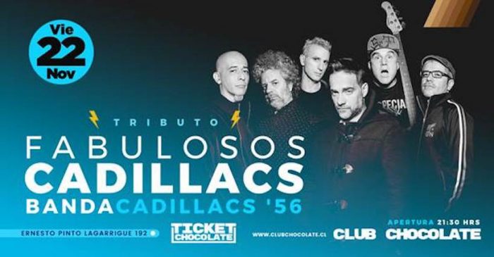 «Cadillacs ’56», banda tributo a los Fabulosos Cadillacs en Club Chocolate