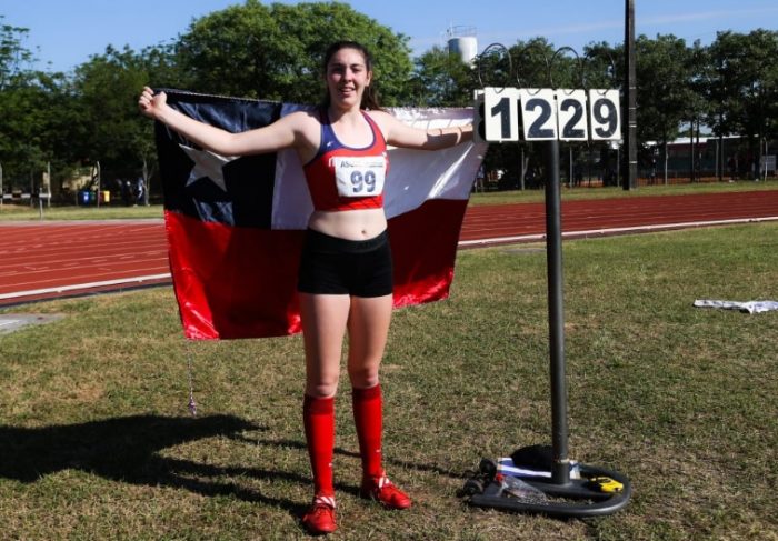 Rafaela González se consagra campeona sudamericana escolar de lanzamiento de bala