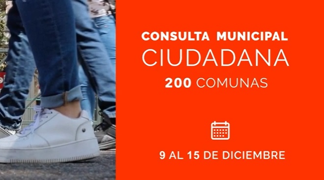 Consulta Ciudadana Municipal: difunden video explicativo para votación electrónica que se desarrollará del 9 al 15 de diciembre