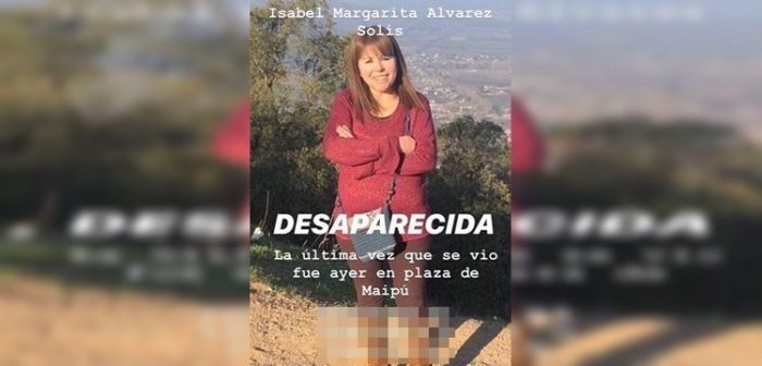 Encuentran cuerpo de mujer de Maipú desaparecida hace un mes: exesposo quedó detenido por femicidio