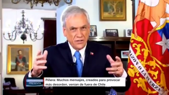 La entrevista donde Piñera relativiza los registros de violaciones a los DD.HH: “Hay muchos videos que son filmados fuera de Chile”