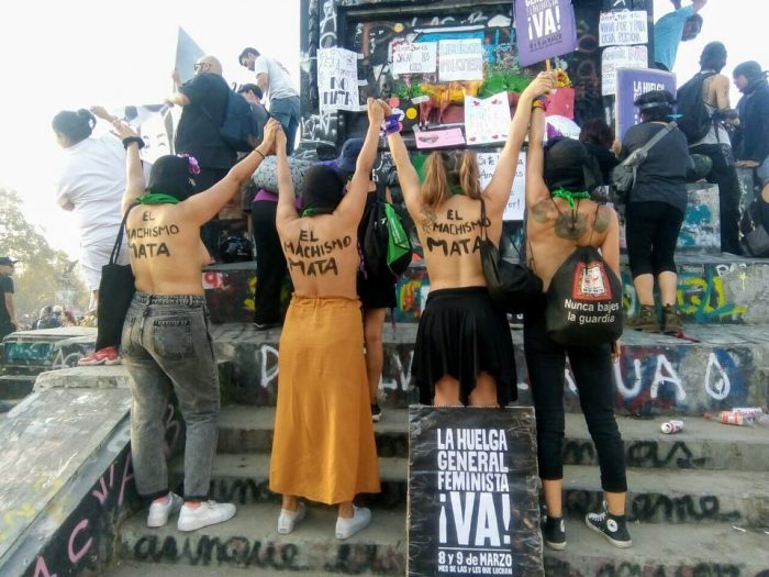 Por primera vez grupos feministas presentan recurso de protección contra la Intendencia de Santiago ante amenazas contra las movilizaciones del 8M