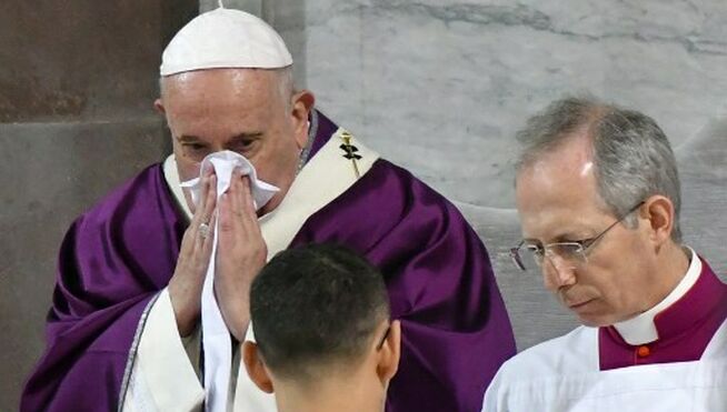 El Papa no asistió a una misa en medio de la alerta por el coronavirus en Italia