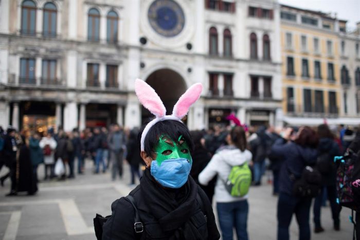 Italia: cancelan carnaval de Venecia y cierran escuelas en 3 regiones por coronavirus