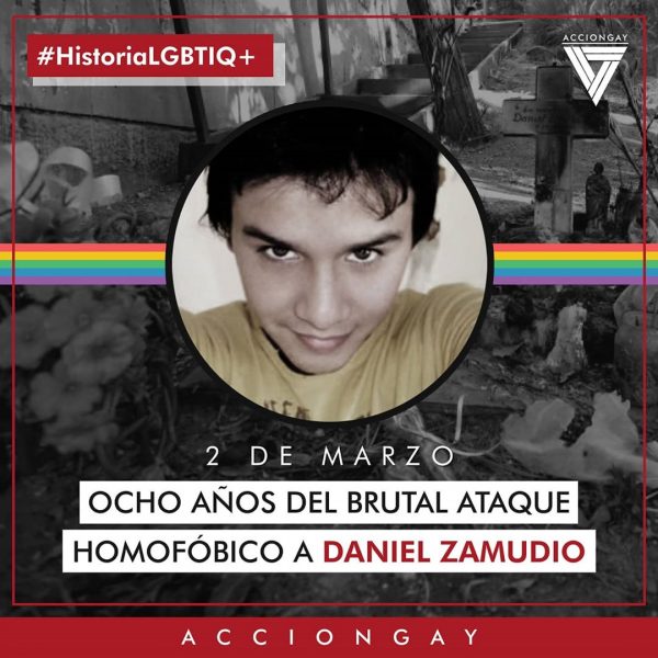A ocho años del asesinato de Daniel Zamudio agrupaciones pro derechos LGBTIQ+ conmemoran su partida