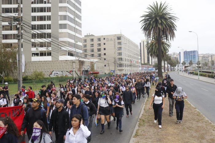 Estudiantes secundarios marcharon en distintas ciudades del país en el marco de las manifestaciones convocadas para el 11M