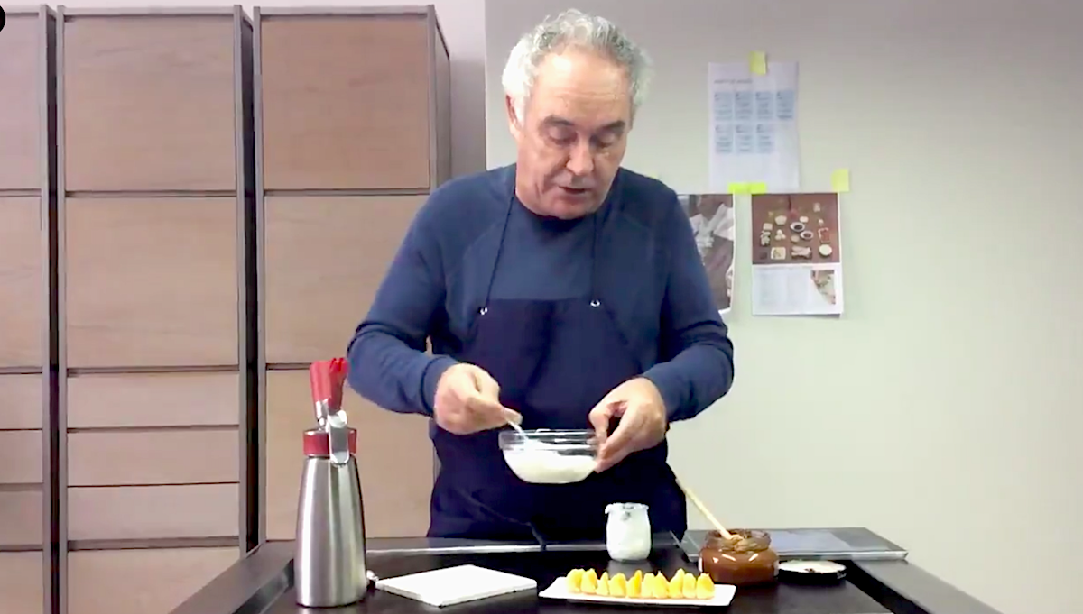 Ferran Adrià da algunas de sus recetas para pasar la cuarentena