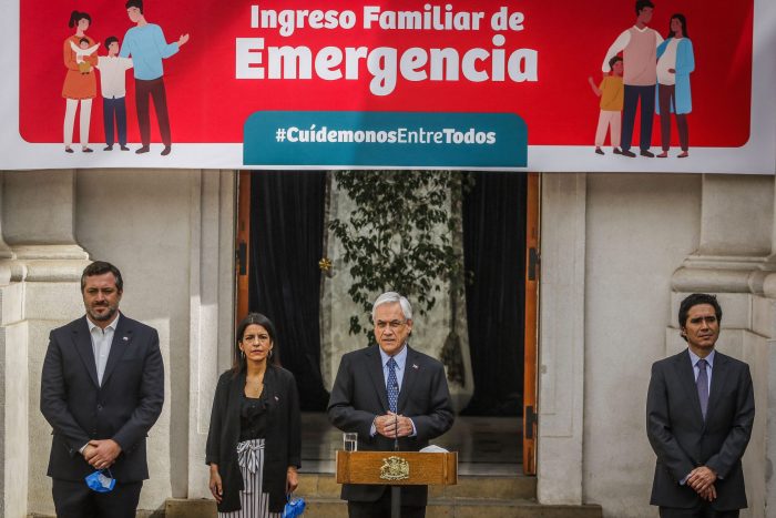 Presidente Piñera presenta proyecto de ley de Ingreso Familiar de Emergencia: beneficiará a 4,5 millones de chilenos
