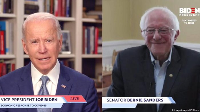 Sanders entrega su apoyo a Joe Biden para las presidenciales estadounidenses
