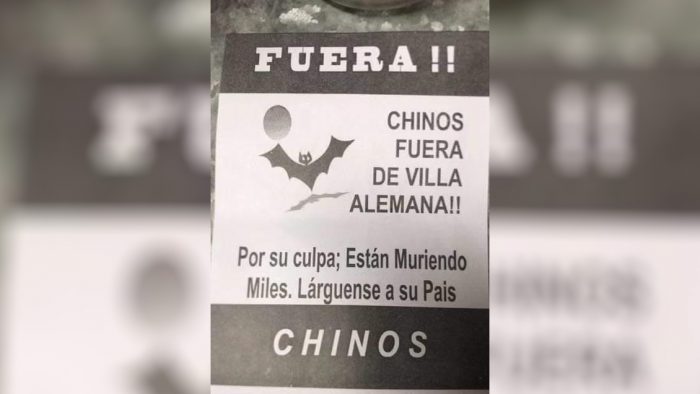 Villa Alemana: Gobierno se querella contra responsables de panfletos xenófobos dirigidos a chinos