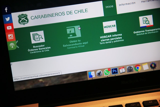 Carabineros reportó la caída temporal de la plataforma «Comisaría Virtual» a solo horas de que comience la cuarentena total en 12 comunas más