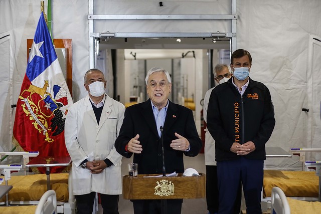 Piñera anuncia cinco hospitales modulares para junio y reconoce que el sistema de salud está «muy cerca del límite»