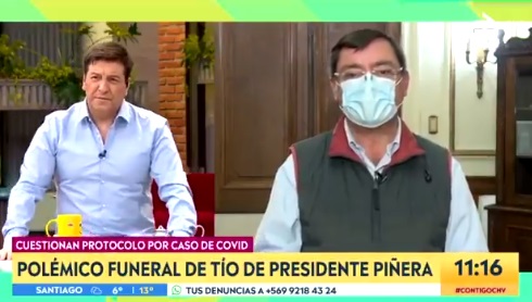 Intendente Guevara va en defensa del Presidente Piñera por polémico video del funeral de su tío arzobispo